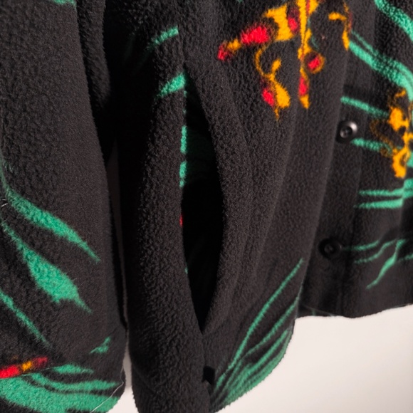 Nike - LeBron James Grey Printed - Sherpa Button-Up Jacket - Cozy Fleece - Picture 5 of 9